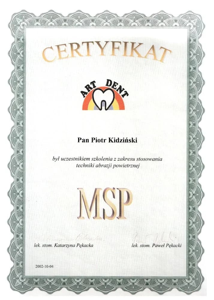 Certyfikat 10