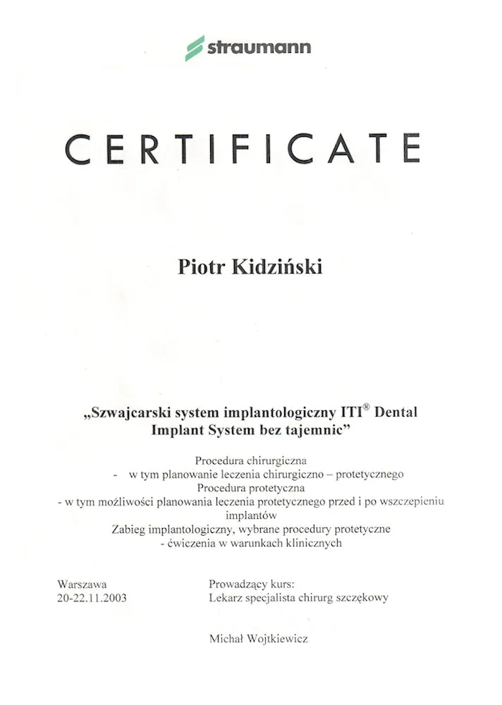 Certyfikat 21