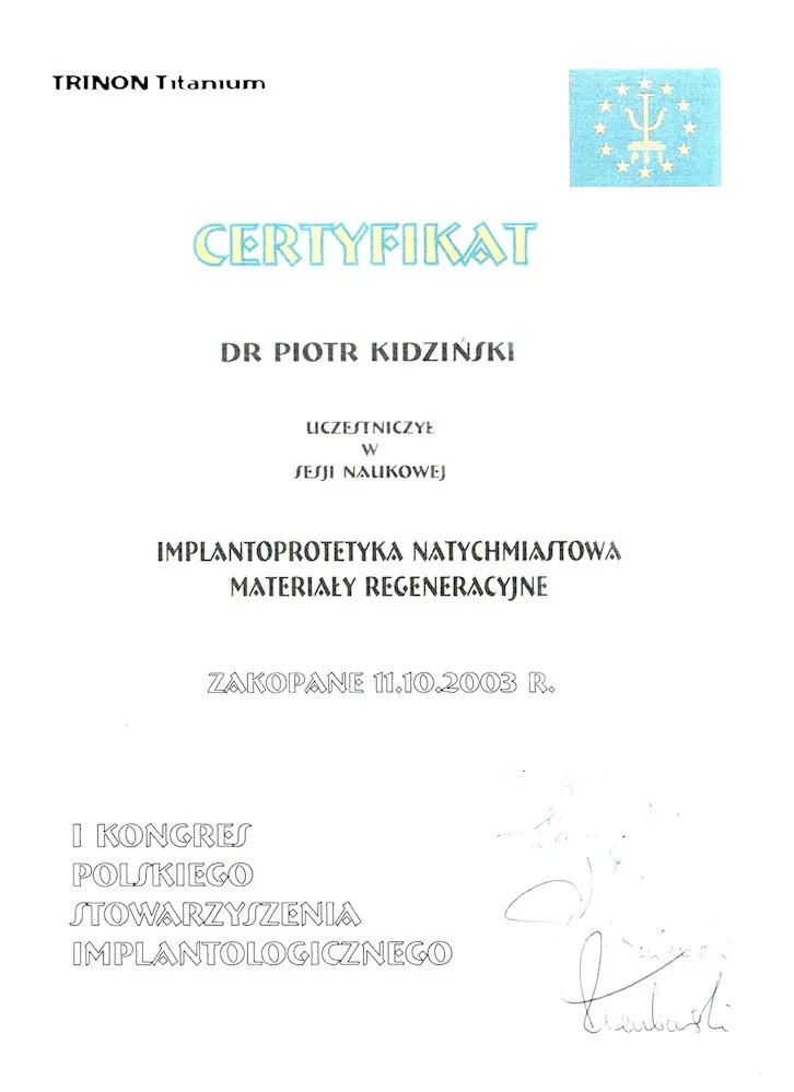 Certyfikat 22